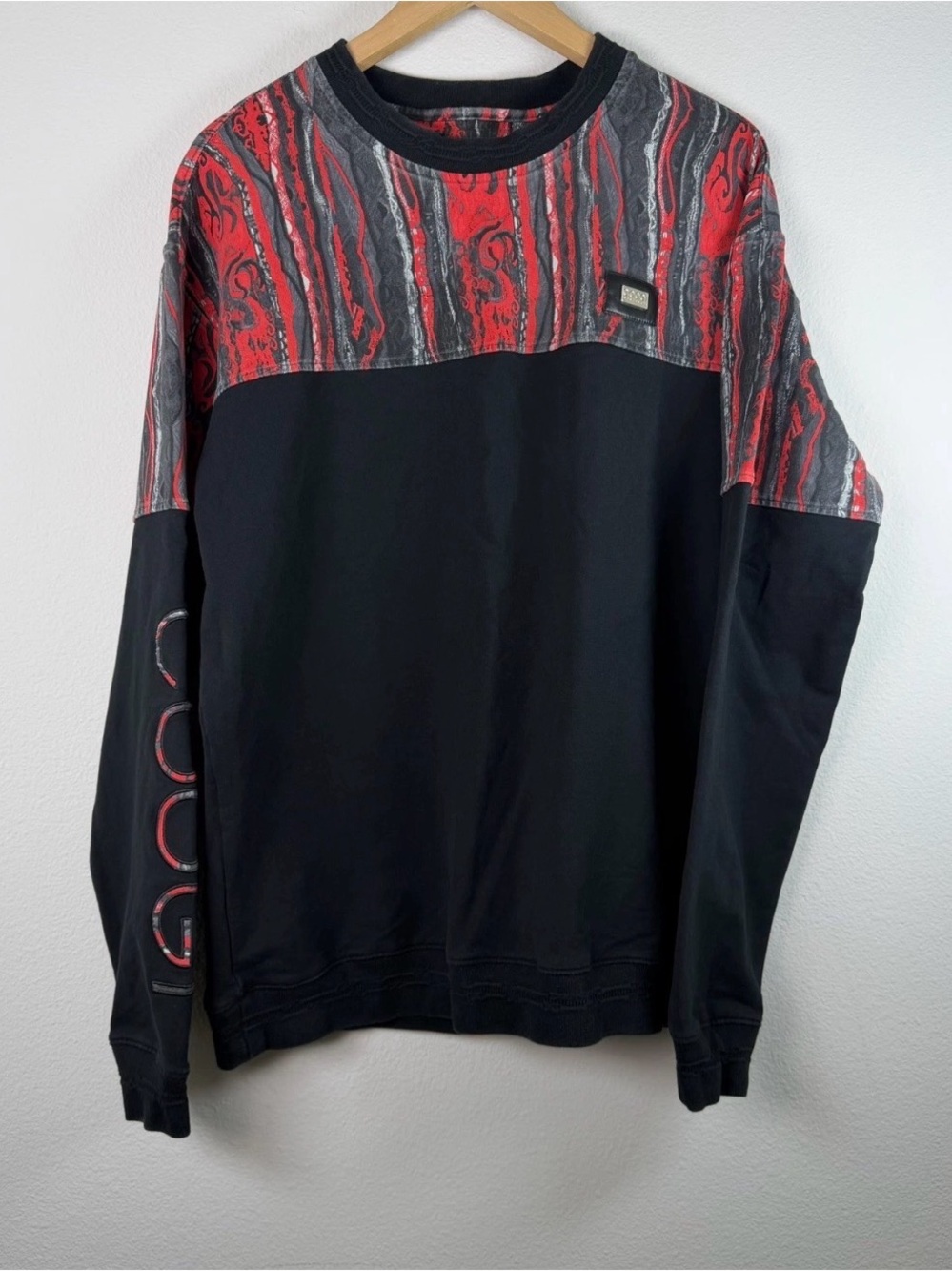 Coogi Australia Mens XL Jogger Pullover Sweatshirt Streetwear Hip Hop 90s Style